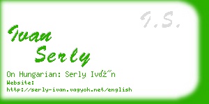 ivan serly business card